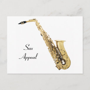 Saxophone Postcard
