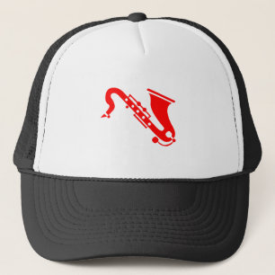 Saxophone - Red Trucker Hat