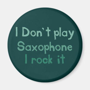 Saxophone Rock It Magnet