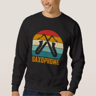 Saxophone Saxaphone Player Music Jazz Tenor 7 Sweatshirt