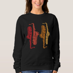 Saxophone Saxaphone Player Music Jazz Tenor Sweatshirt