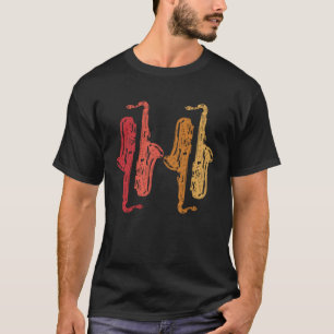 Saxophone Saxaphone Player Music Jazz Tenor T-Shirt