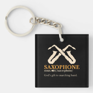 Saxophone - Saxophone Definition Key Ring