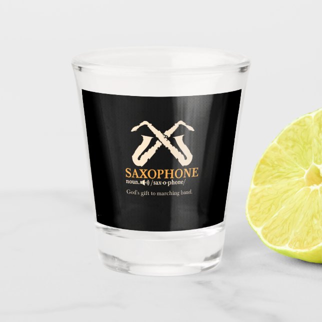 Saxophone - Saxophone Definition Shot Glass (Front)