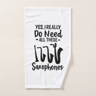 Saxophone - Saxophone Types Hand Towel