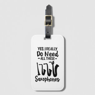 Saxophone - Saxophone Types Luggage Tag