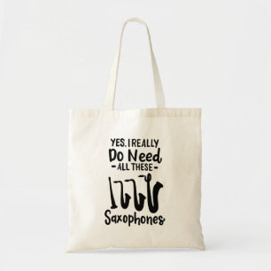 Saxophone - Saxophone Types Tote Bag