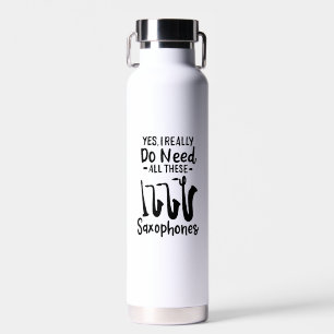Saxophone - Saxophone Types Water Bottle