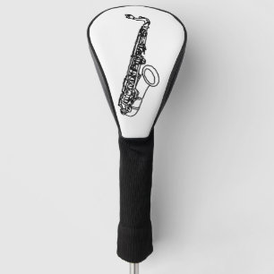 Saxophone Sketch  Golf Head Cover
