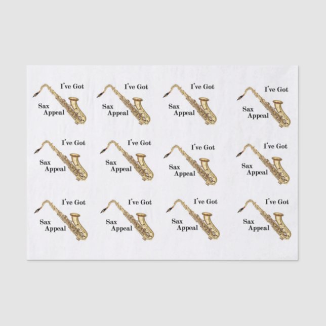 Saxophone Tissue Paper (Front)