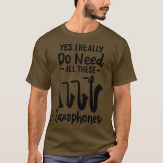 Saxophone Types 1 T-Shirt
