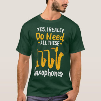 Saxophone Types 3 T-Shirt