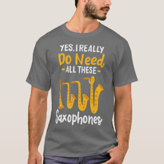 Saxophone Types 3 T-Shirt