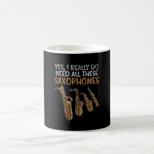Saxophone Types Coffee Mug