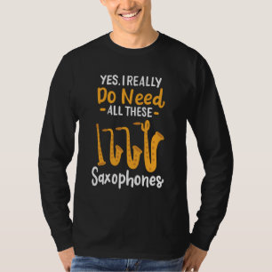 Saxophone Types T-Shirt