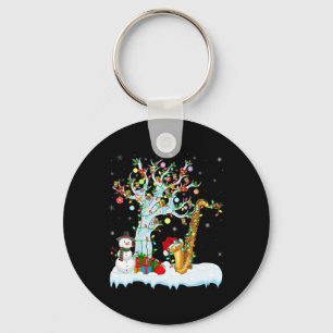 Saxophone Xmas Element Tree Lighting Saxophone Chr Key Ring