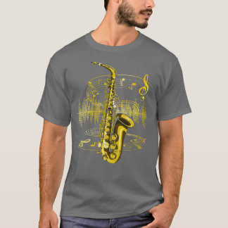Saxophonist Music Jazz Instrument Saxophone T-Shirt