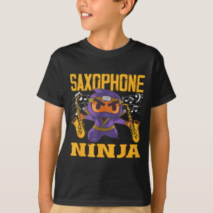 Saxophonist Ninja Saxophone Joke T-Shirt