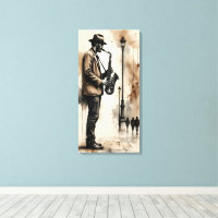 Saxophonist Street Musician