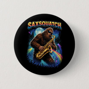 Saxsquatch 6 Cm Round Badge