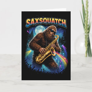 Saxsquatch Holiday Card