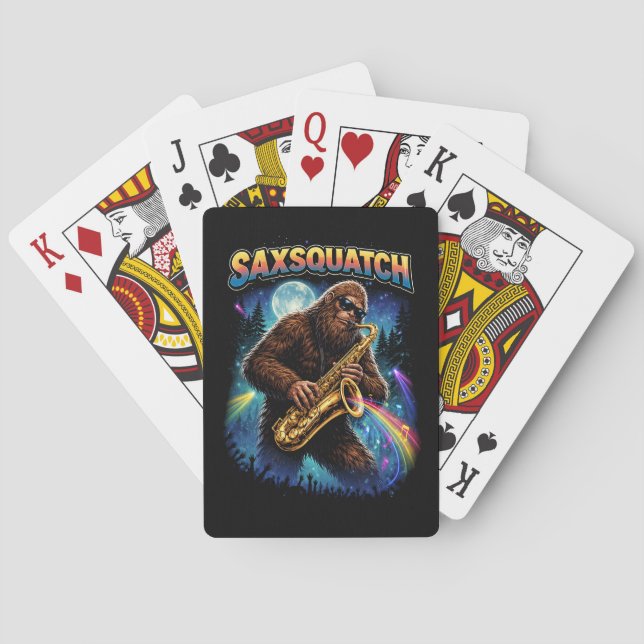 Saxsquatch Playing Cards (Back)