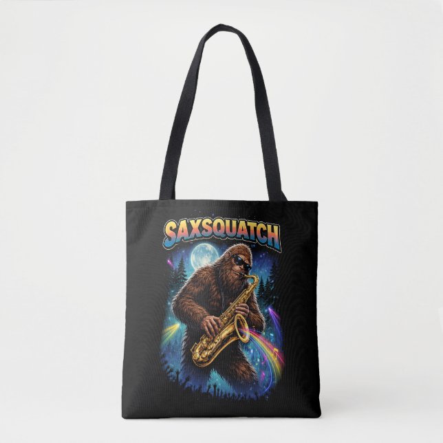 Saxsquatch Tote Bag (Front)