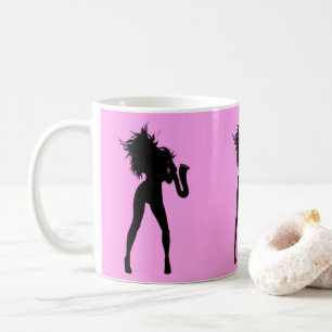 Saxy Lady Art Coffee Mug