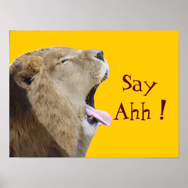 Say Ahh! Poster Print (Front)