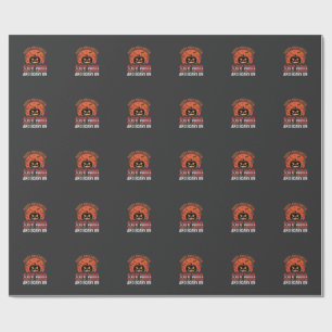 Say Boo Halloween Pumpkin Design_1 Wrapping Paper