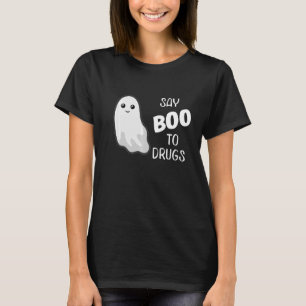 Say Boo To Drugs Funny Halloween Red Ribbon Week A T-Shirt