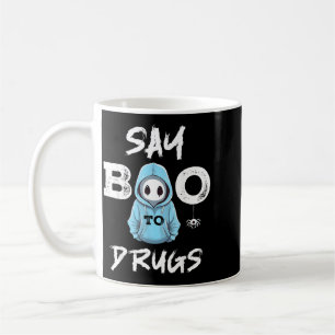 Say Boo To Drugs Funny Halloween Red Ribbon Week Coffee Mug