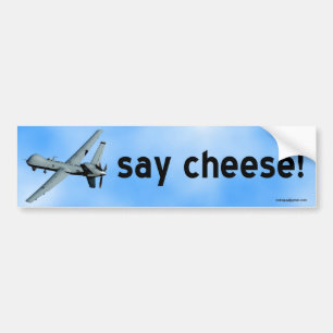 say cheese! bumper sticker