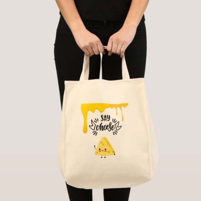 Say Cheese Grocery Tote Bag  (Creator Uploaded)