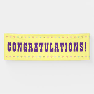 Say Congratulations - Giant Word on a Banner