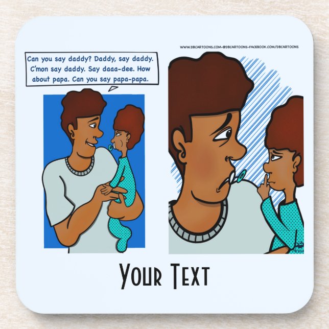 Say Daddy Hard Plastic Coasters (Front)