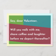 Say, dear Volunteer