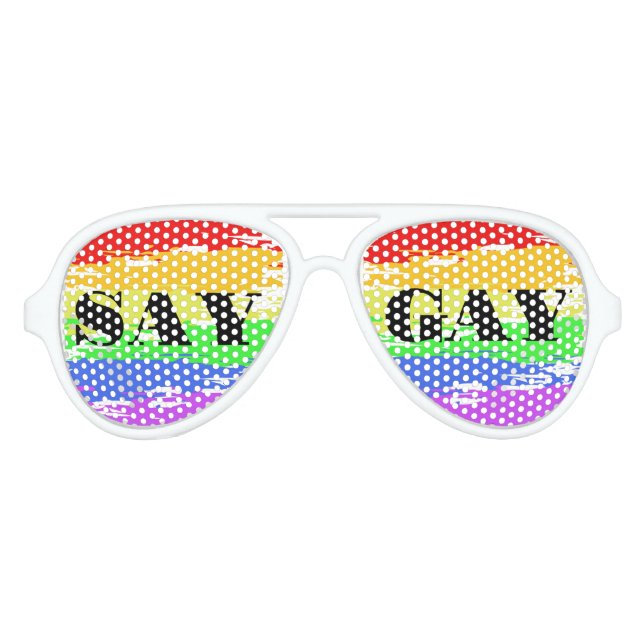SAY GAY Custom Sunglasses (Front)