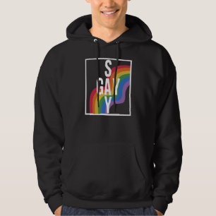 Say Gay Framed LGBTQ Protect Trans Youth Gay Pride Hoodie