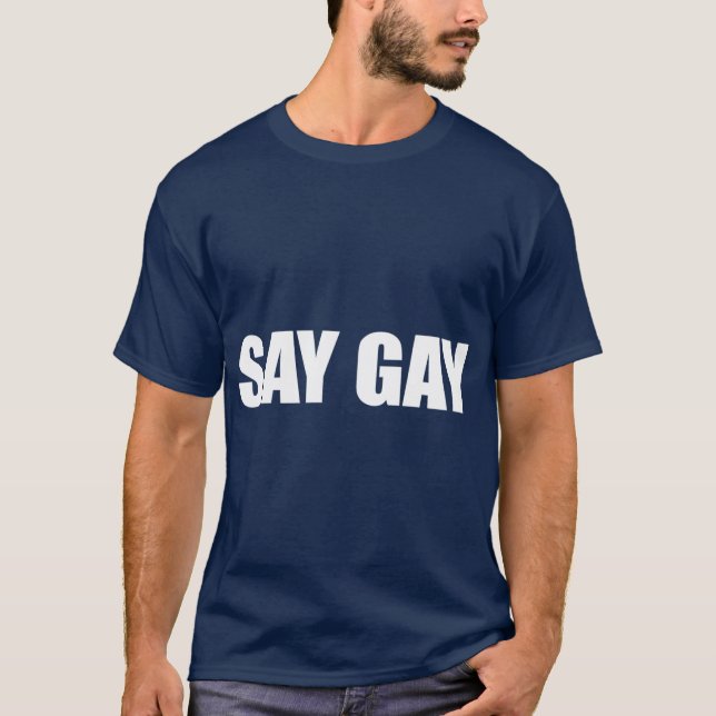 Say Gay Oversized T-Shirt (Front)
