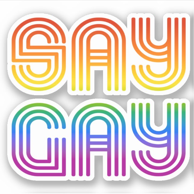 Say Gay Retro (Front)