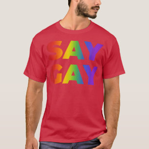 Say Gay Shirt Florida LGBTQ Pride Gay Rights Equal