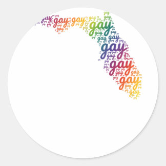 Say Gay Shirt Florida Trans Gay Pride Proud LQBTQ Classic Round Sticker