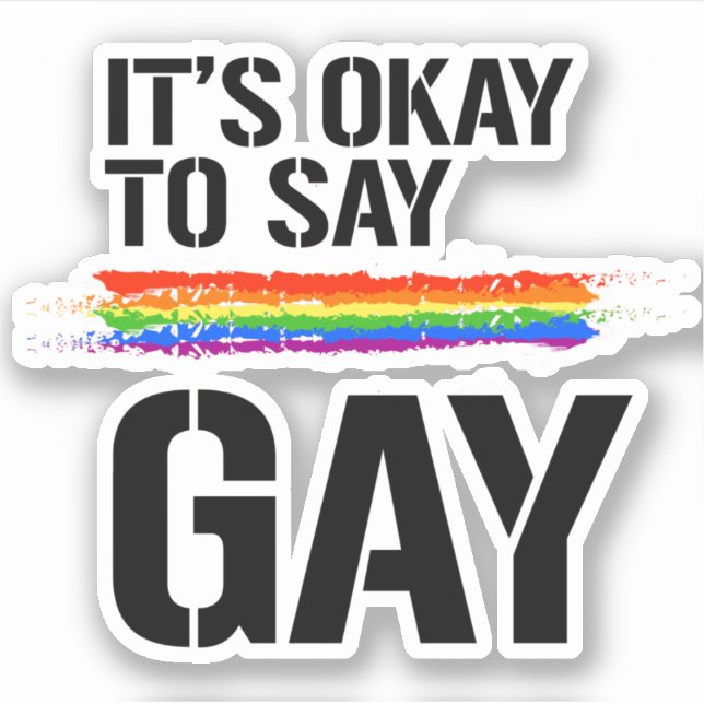 Say Gay Sticker (Front)