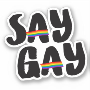 Say Gay Sticker