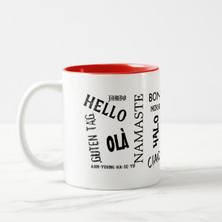 Say Hello in Different Languages Mug