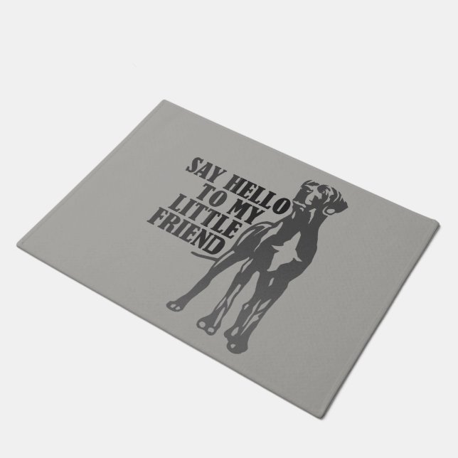 Say hello to my Great Dane Doormat (Angled)