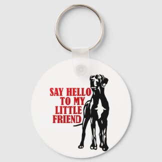 say hello to my little friend key ring