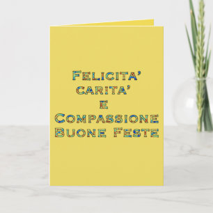 Say it in Italian Holiday Card
