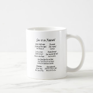 Say it in Yiddish Coffee Mug